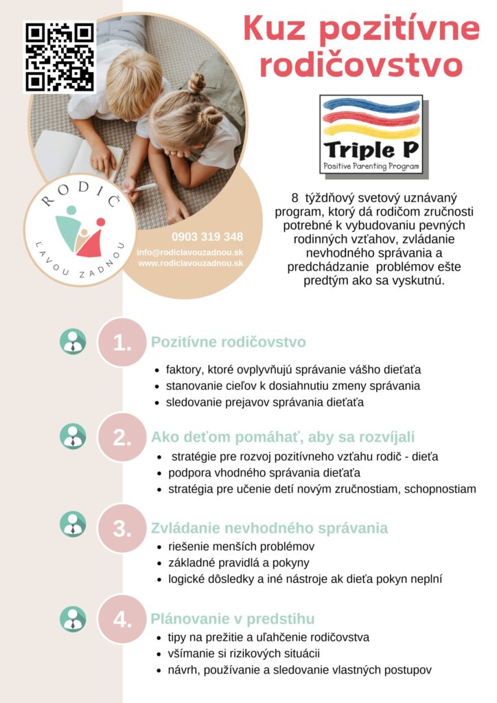 Leták Triple P – prvá strana